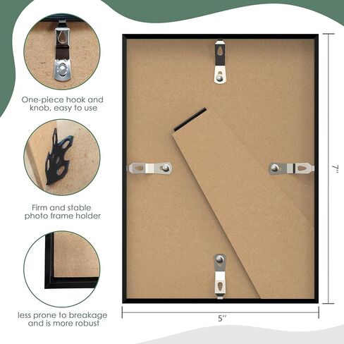 إطار صورة An&He مقاس 11 × 17، إطار صورة ذهبي لسطح الطاولة والجدار، تصميم بسيط، مجموعة من 1 in Saudi Arabia