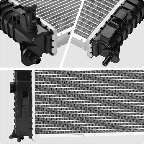 DNA MOTORING Front OE Style Aluminum Radiator Compatible With Ford Fusion 2010-2012, MKZ 2011-2012, Milan 2010-2011, CU13125, BH6Z8005B, OEM-RA-13125 in Saudi Arabia