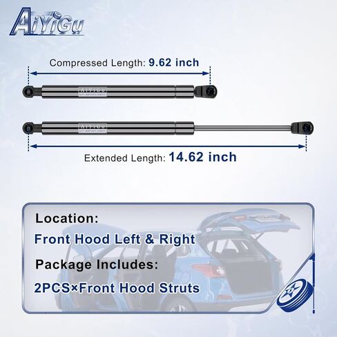 6365 Front Hood Struts Shocks Lift Supports Gas Springs Compatible with Infiniti 2003-2008 FX35/FX45 Base, Pack of 2 PCS, Replace SG371003 in Saudi Arabia