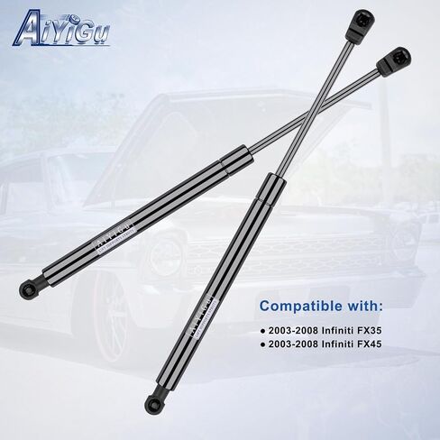 6365 Front Hood Struts Shocks Lift Supports Gas Springs Compatible with Infiniti 2003-2008 FX35/FX45 Base, Pack of 2 PCS, Replace SG371003 in Saudi Arabia