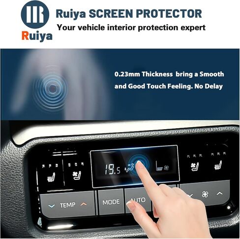 Ruiya Palisade Screen Protector for 2023-2025 Hyundai Palisade Accessories 9HD Anti-glare Tempered Glass Compatible with 2023 2024 2025 Hyundai Palisade SE/SEL/XRT/Limited/Calligraphy(4PCS/Sets) in Kuwait