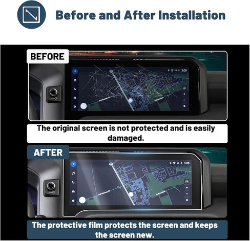 Ruiya Palisade Screen Protector for 2023-2025 Hyundai Palisade Accessories 9HD Anti-glare Tempered Glass Compatible with 2023 2024 2025 Hyundai Palisade SE/SEL/XRT/Limited/Calligraphy(4PCS/Sets) in Kuwait