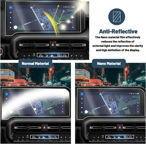 Ruiya Palisade Screen Protector for 2023-2025 Hyundai Palisade Accessories 9HD Anti-glare Tempered Glass Compatible with 2023 2024 2025 Hyundai Palisade SE/SEL/XRT/Limited/Calligraphy(4PCS/Sets) in Kuwait