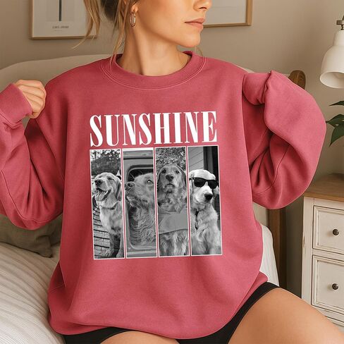 NAZENTI Custom Photo Shirt, Personalized Tshirt for Mom, Dad, Grandma, Pet Lovers Gifts, Mama Gift for Women, Christmas Shirt in Saudi Arabia