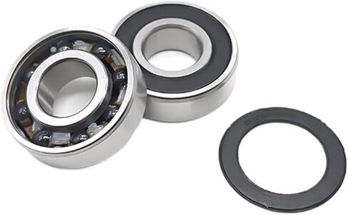 2 قطعة 6205RS CB 25X52X15 ملليمتر الهجين السيراميك تحمل ABEC-7 صناعة المحرك 6205HC الهجينة Si3N4 الكرات 3NC 6205RS in Saudi Arabia