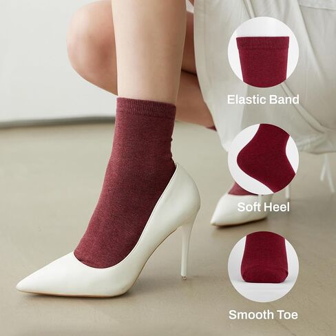 Women Crew Assorted Colors Socks (Regular + Ribbed) in Saudi Arabia