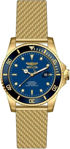 Invicta Pro Diver Men 47mm Stainless Steel Gold Blue dial 8215 Automatic in Saudi Arabia