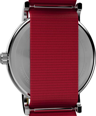 Timex x Peanuts Women's Weekender Holiday 38mm Watch - Red Strap White Dial Silver-Tone Case in Saudi Arabia