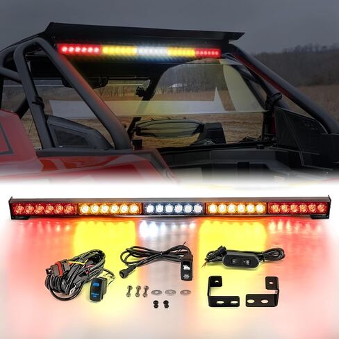 WeiSen Multi-Function 30" Rear Straight Chase Light Bar Kit with Wiring Harness and Light Mounting Bracket Compatible with Polaris RZR Pro XP Turbo R 2020-2025 in Saudi Arabia