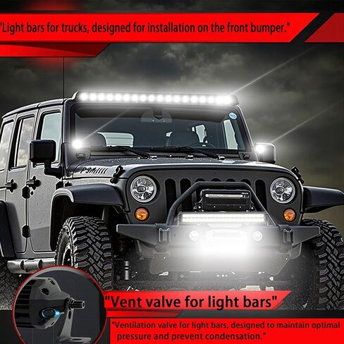 26 inch144W Amber & White 6‑Mode LED Light Bar – Dual‑Row Spot & Flood Combo, 15000 LM IP68 Waterproof Strobe/Fog Off‑Road Light for Truck, Jeep, UTV, ATV, Boat, 12 V(Without Wiring Harness) in Saudi Arabia
