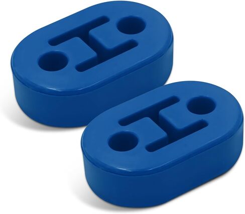 4PCS Rubber Exhaust Hanger, Muffler Exhaust System, 2 Holes Heavy Duty Auto Exhaust Muffler Insulator Bushing, Universal Car Accessories High-Density Muffler Hanger for Cars (Red, 4PCS) in Kuwait