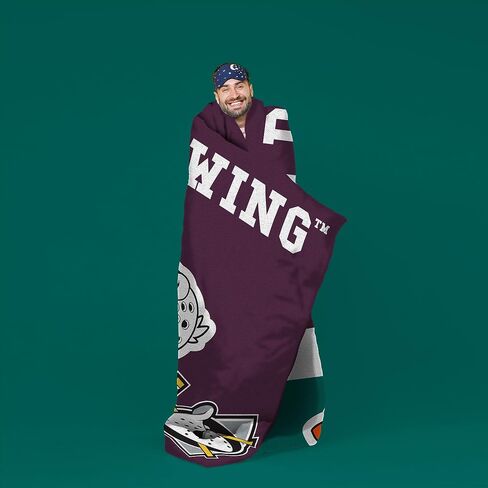 Sleep Squad Edmonton Oilers Connor McDavid 60" x 80" Raschel Plush Blanket – an NHL Throw in Kuwait