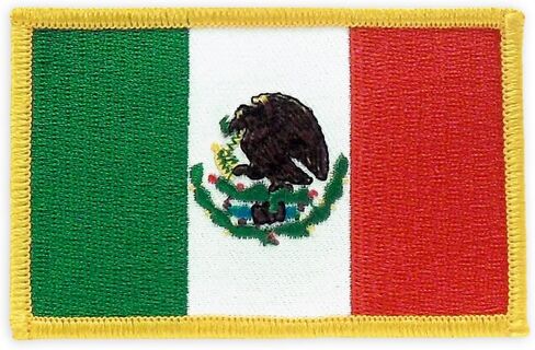 PinMart's Embroidered Country Flag Patch- Mexico Flag in Saudi Arabia