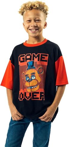 تي شيرت للأولاد من Five Nights at Freddy's Game Over برقبة دائرية وأكمام قصيرة in Saudi Arabia
