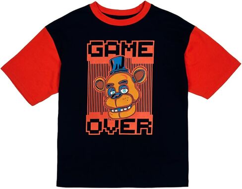 تي شيرت للأولاد من Five Nights at Freddy's Game Over برقبة دائرية وأكمام قصيرة in Saudi Arabia