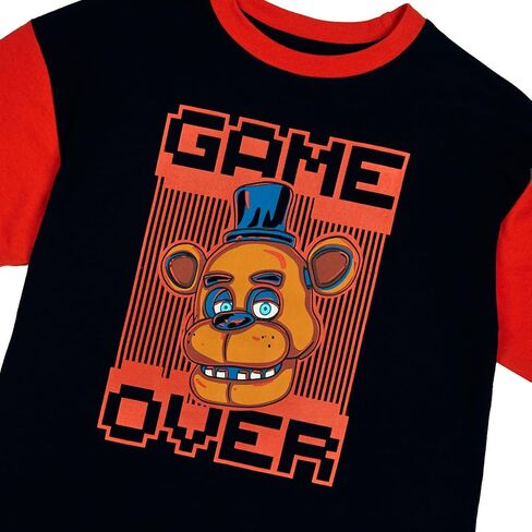 تي شيرت للأولاد من Five Nights at Freddy's Game Over برقبة دائرية وأكمام قصيرة in Saudi Arabia