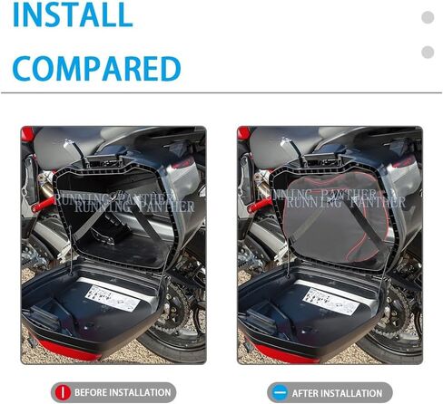 حقائب داخلية لبطانة سرج الدراجة النارية تناسب DUCATI MULTISTRADA V4 V4 S 2021 حقيبة علوية خلفية قابلة للتوسيع حقيبة جانبية وجيب داخلي لتخزين الأمتعة (3 حقائب - مجموعة) in Kuwait