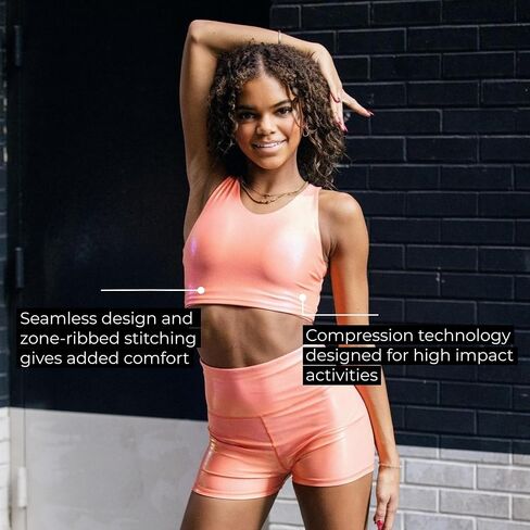 Dragonwing V-Neck Crop Top (Designed for Dance, Gymnastics, Cheer and Workouts) in Saudi Arabia
