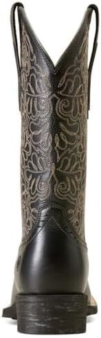 Ariat Womens Round Up Remuda Western Boot Black Deertan 9 Wide in Saudi Arabia