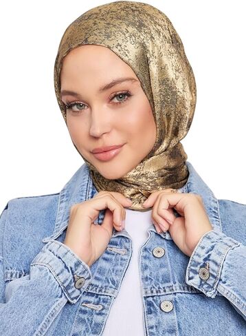Hijab Scarf for Women – Long & Soft Hijab, Shawl, Head Scarf, Gi Shine Jacquard Shawl – 29.5" x 72.8" in Saudi Arabia
