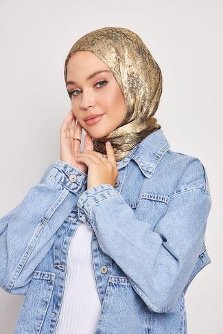 Hijab Scarf for Women – Long & Soft Hijab, Shawl, Head Scarf, Gi Shine Jacquard Shawl – 29.5" x 72.8" in Saudi Arabia