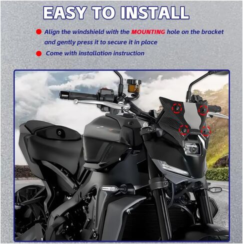 MT09 SP Motorcycle Accessories Windshield Front Support Windshield Wind Deflector Fairing Lower for MT 09 MT-09 SP 2024 2025 MT09SP in Kuwait