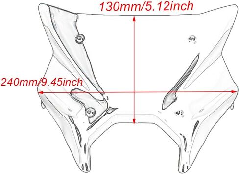 MT09 SP Motorcycle Accessories Windshield Front Support Windshield Wind Deflector Fairing Lower for MT 09 MT-09 SP 2024 2025 MT09SP in Kuwait