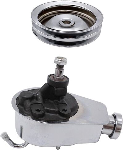 مضخة توجيه كهربائية LWP من BestParts مع مجموعة فضية بكرة أخدود مزدوجة متوافقة مع GM Chevy Pontiac SBC BBC 265 283 305 327 350 383 400 مع وحدات keyway مضخة مياه طويلة in Saudi Arabia
