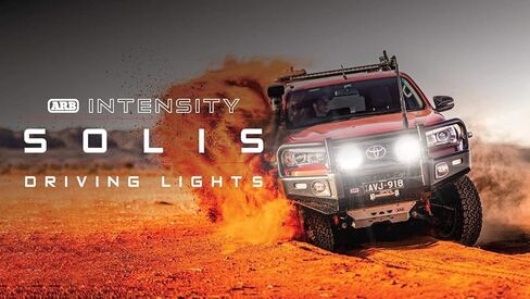 ARB INTENSITY SOLIS SJB36S ضوء قيادة 36 LED، شعاع موضعي مع حواف قابلة للتبديل باللونين الأحمر والأسود 9 بوصات، فردية in Saudi Arabia