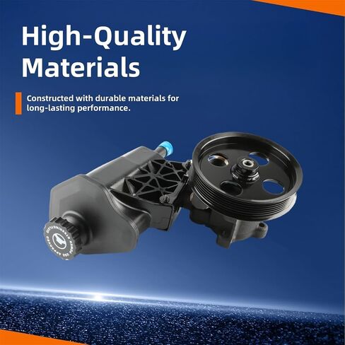 Power Steering Pump with Reservoir Compatible with 2003-2007 Dodge Ram 2500/3500 (Snap-Ring Retained Backplate, Except ZF Pump) & 2005-2007 Dodge Ram 4000 | Replace# 20-70268, 5073241AA in Saudi Arabia