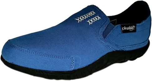 Men's Casual Canvas Slip on Loafers Leisure Flat Boat Shoes in Saudi Arabia