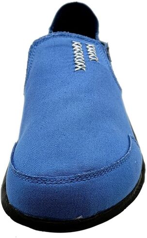 Men's Casual Canvas Slip on Loafers Leisure Flat Boat Shoes in Saudi Arabia