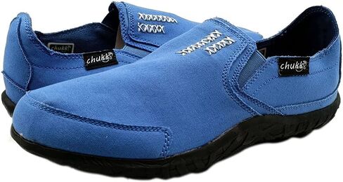 Men's Casual Canvas Slip on Loafers Leisure Flat Boat Shoes in Saudi Arabia