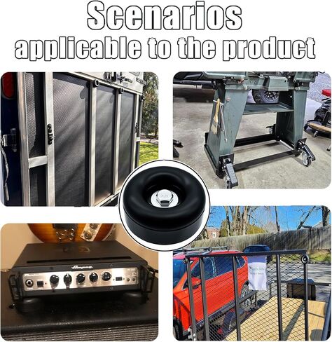 4 عبوات من مصدات المقطورة المطاطية المستديرة، وتوقفات مطاطية مستديرة مقاس 2.5 بوصة، متوافقة مع أبواب منحدر مقطورة البضائع وبوابات الشاحنات، وغسالات الضغط، وضواغط الهواء، والمضخات، و4 عبوات (بما في ذلك مجموعات البراغي) in Kuwait