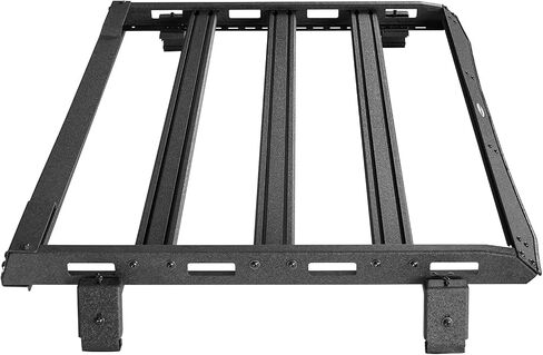 Hooke Road JL 2 Doors Roof Rack Aluminum Cross Bar Cargo Basket Carrier for 2018-2025 Jeep Wrangler JL 2-Door Hard Top - Easily Remove Front Top Panels in Saudi Arabia