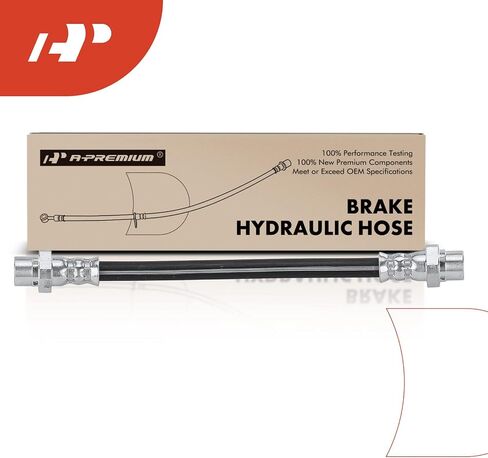 A-Premium Rear Inner Brake Hydraulic Hose Compatible with BMW Models - 325i, 325xi, 328i, 328i xDrive, 328xi, 330i, 330xi, 335d, 335i, 335i xDrive, 335is, 335xi, M3, X1 - Replace# 34306798523 in Saudi Arabia