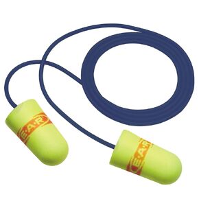 3M Ear Plugs, 200/Box, E-A-Rsoft Superfit 311-4109, Metal Detectable Cord, Disposable, Foam, NRR 32, Drilling, Grinding, Machining, Sawing, Sanding, Welding, 1/Poly Bag in Saudi Arabia