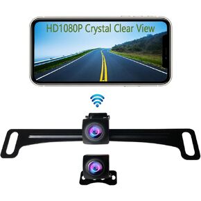 Newest FHD1080P Wireless Backup Camera, Ultra Strong 5.8G WiFi Signal Crystal Clear Picture Smooth Video, Support iPhone and Android Phone, Suitable for car SUV Pickup Sedan etc in Kuwait