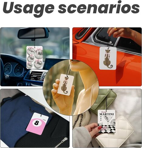 Preppy Coquette Pink Bow Floral Car Air Freshener 4 Pcs - Trendy How Lucky Are We Bow Flowers Air Freshener Hanging Decor for Cars Closet Drawer Books, Girly Car Accessories Mirror Decor for Women in Saudi Arabia