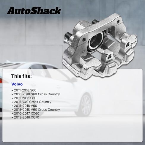 AutoShack Rear Right Brake Caliper | Replacement for 2010-2017 Volvo XC60 2013-2016 Volvo XC70 | 1-PC in Saudi Arabia