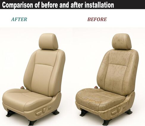 GXARTS Driver Side Bottom Replacement Perforated Leather Seat Cover Tan #LB40 or LA40 or LA03 Compatible with Toyota Highlander 2008 2009 2010 2011 2012 2013 in Saudi Arabia