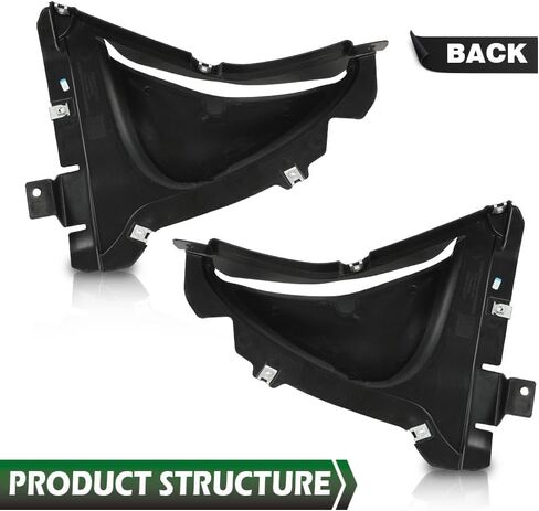 GRAND ORANGE Front Engine Splash Shield Left & Right Side Compatible with BMW 5-Series 535i 550i 528i Base 2011-2016 2.0L 3.0L 4.4L, BM1228155, BM1228154 Front Bottom Wheel Arch Covers in Saudi Arabia