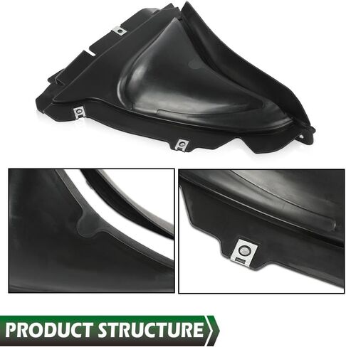 GRAND ORANGE Front Engine Splash Shield Left & Right Side Compatible with BMW 5-Series 535i 550i 528i Base 2011-2016 2.0L 3.0L 4.4L, BM1228155, BM1228154 Front Bottom Wheel Arch Covers in Saudi Arabia