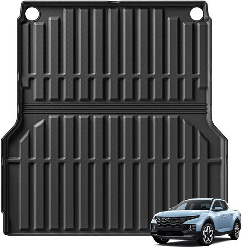 حصيرة تخزين سفلية لسرير الشاحنة من SMABEE لسيارة Hyundai Santa Cruz Pickup 2022-2025 TPE الخلفية الفرعية سجادة صندوق السيارة ملحقات شديدة التحمل باللون الأسود in Saudi Arabia