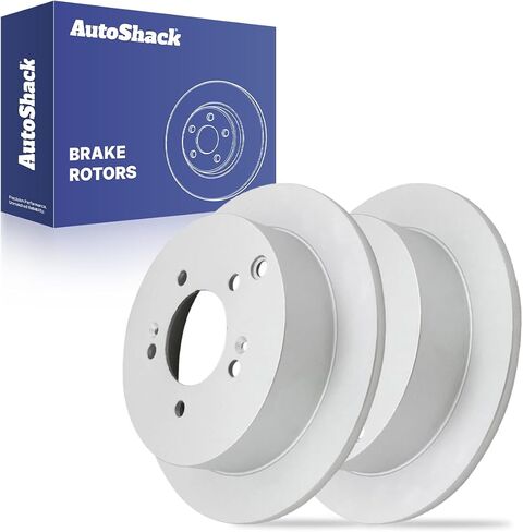 AutoShack Rear Brake Rotors | Replacement For 2005-2016 Kia Sportage 2001-2006 Hyundai Santa Fe 2005-2015 Tucson 2.0L 2.4L 2.7L 3.5L V6 4WD AWD FWD | 2-PC Set in Saudi Arabia