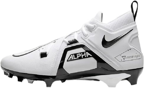 حذاء كرة القدم Alpha Menace Pro 3 من Nike للرجال، أبيض/أسود 100، 12.5 in Saudi Arabia