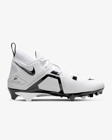 حذاء كرة القدم Alpha Menace Pro 3 من Nike للرجال، أبيض/أسود 100، 12.5 in Saudi Arabia