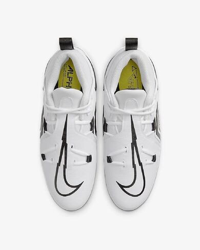 حذاء كرة القدم Alpha Menace Pro 3 من Nike للرجال، أبيض/أسود 100، 12.5 in Saudi Arabia