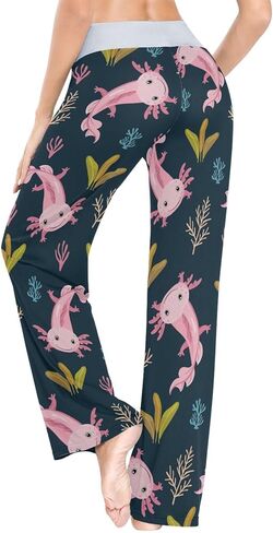 Women's Comfy Casual Lounge Pants Drawstring Palazzo Wide Leg Pajama Pants in Kuwait