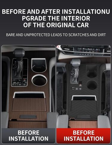 Silicone pad for Central Control for 2025 2024 2023 2022 2021 Toyota Sienna Storage Box Accessories Silicone Protective Cover for Interior Decoration of Gear Shift (Black) in Saudi Arabia